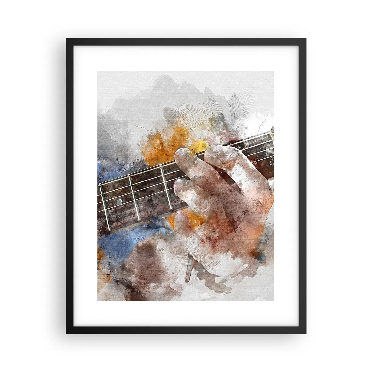 Poszter fehér keretben - Költészet a húrok között - 40x50 cm