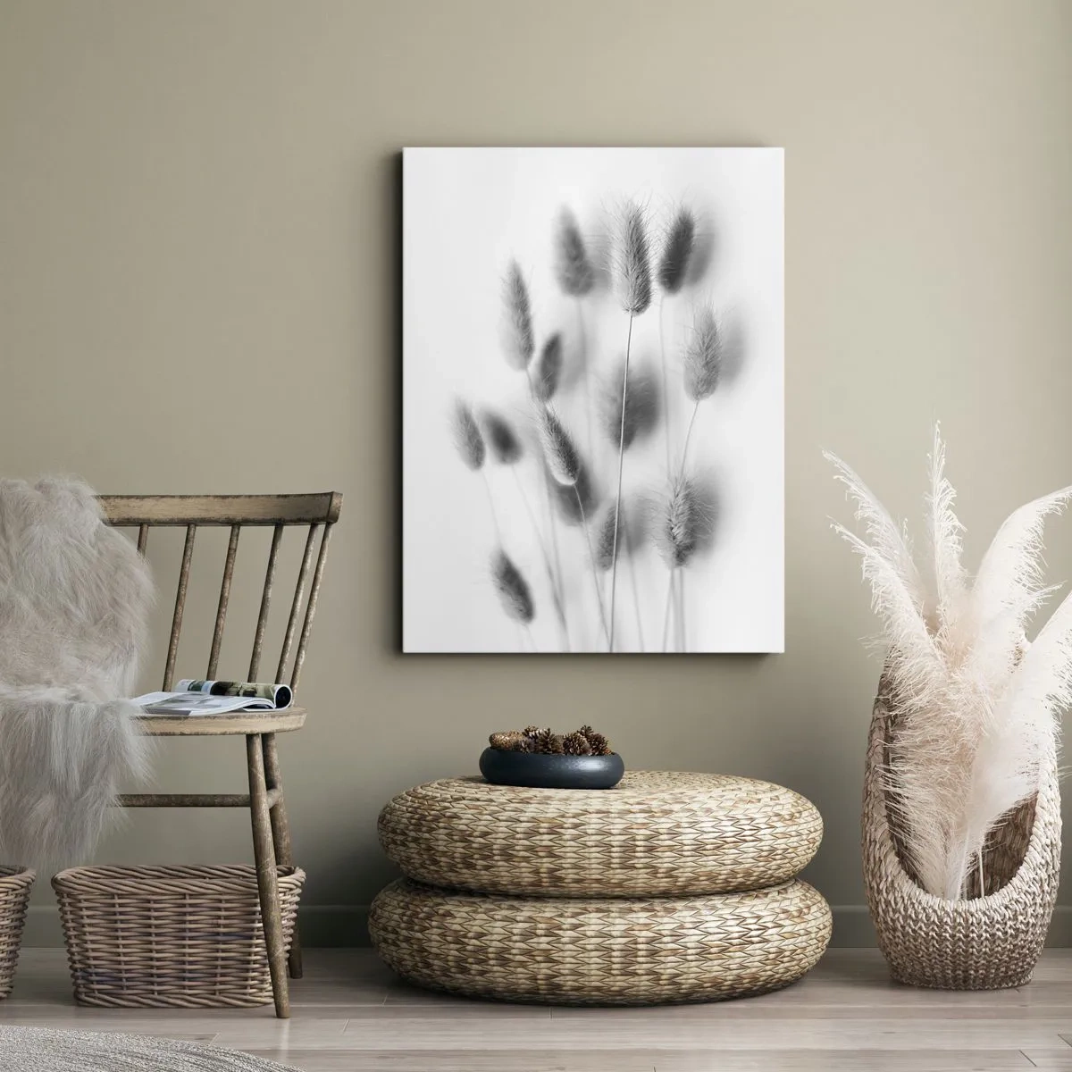 Vászonkép - A bolyhos fű - 80x120 cm