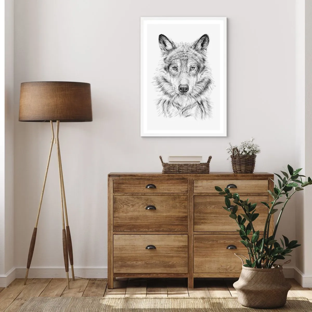 Poszter fekete keretben - Született vezető - 50x70 cm