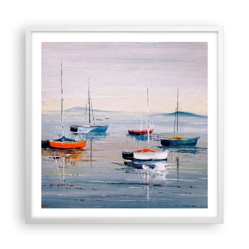 Poszter fekete keretben - Jól megérdemelt pihenés - 60x60 cm