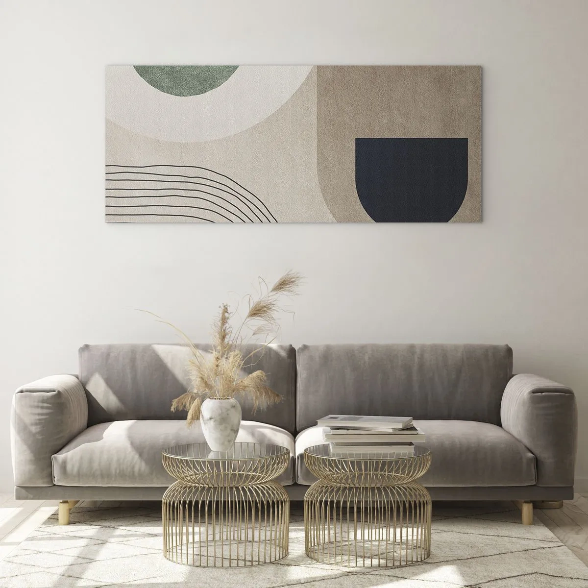 Üveg kép - Egy ovális szelídsége - 100x40 cm