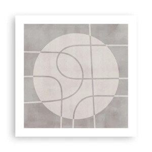 Poszter - Körkörös és egyenes - 50x50 cm