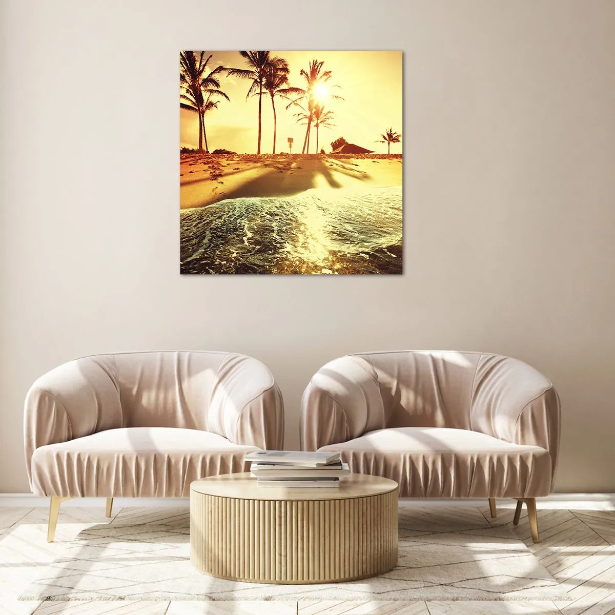 Üveg kép - Kaliforniai délután - 60x60 cm