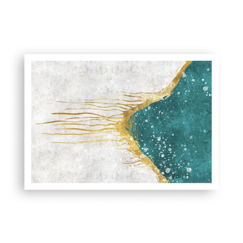 Poszter - Aranyló dagály - 100x70 cm