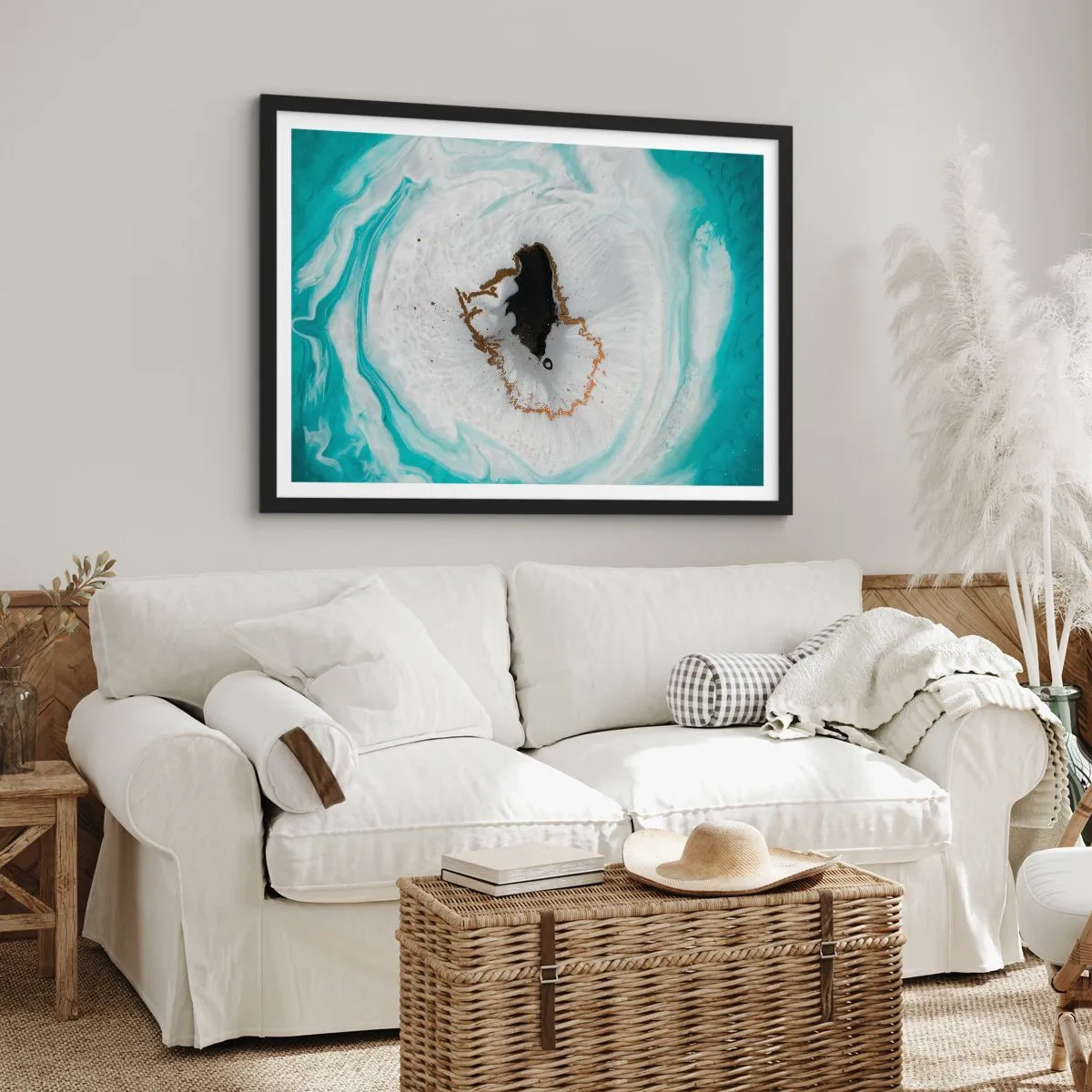 Poszter fehér keretben - Behatolni - 100x70 cm