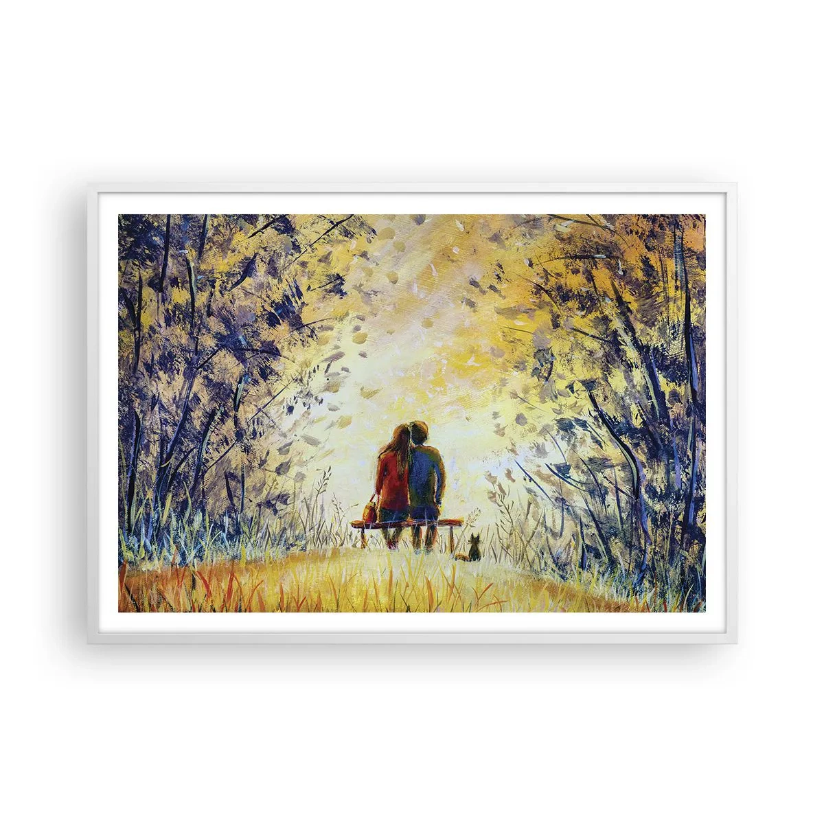 Poszter fekete keretben - Varázslatos pillanat - 100x70 cm