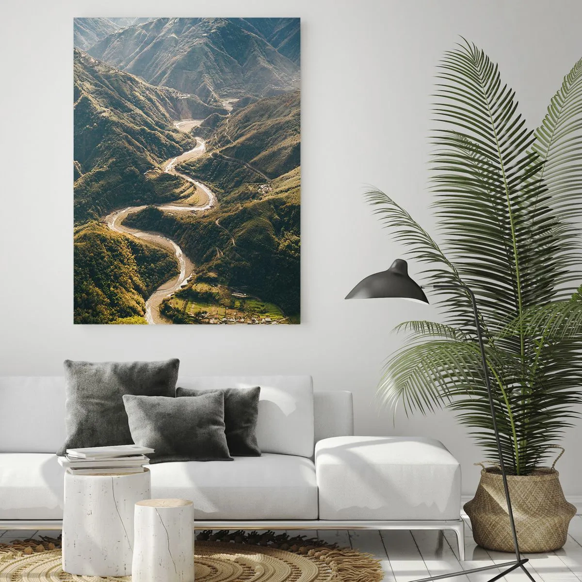 Üveg kép - A hegyek szívéből - 50x70 cm