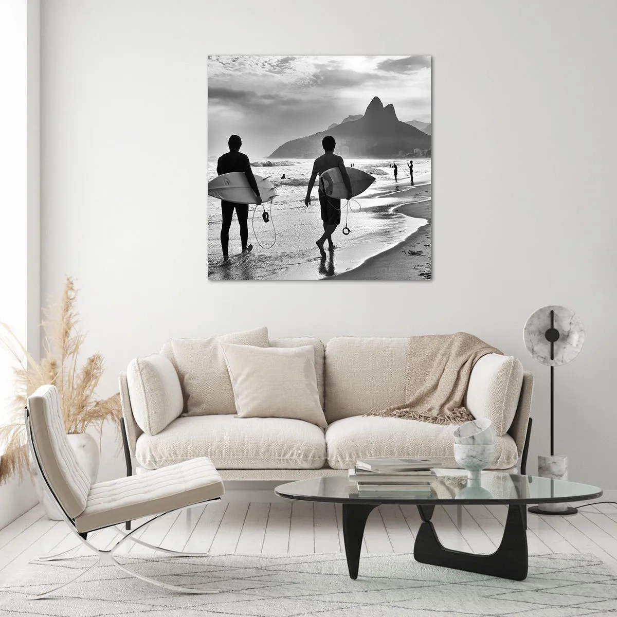 Üveg kép - Egyhullámú szamba - 60x60 cm