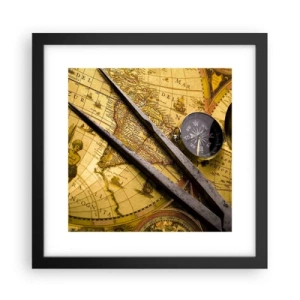 Poszter fehér keretben - Hol vannak ezek a kincsek? - 30x30 cm