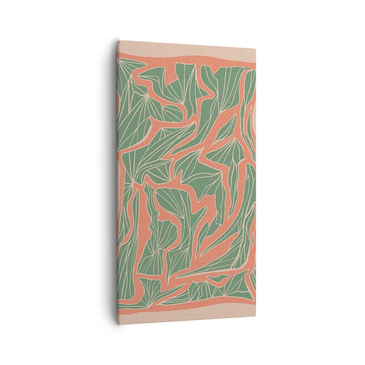 Vászonkép - A korall és a zöld közötti küzdelem - 55x100 cm