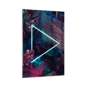 Üveg kép - Disco stílusú kert - 80x120 cm