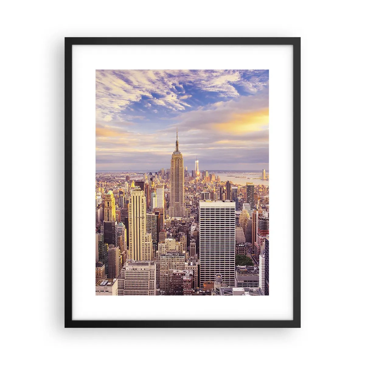 Poszter fehér keretben - Elérni a felhőket - 40x50 cm