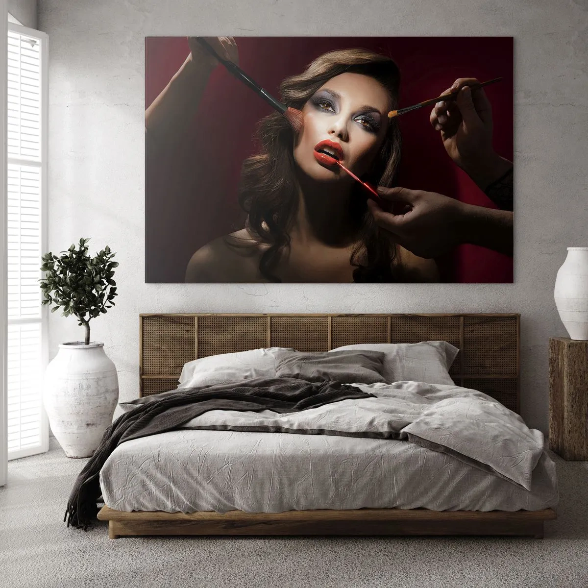 Üveg kép - Álmodozó szép - 120x80 cm