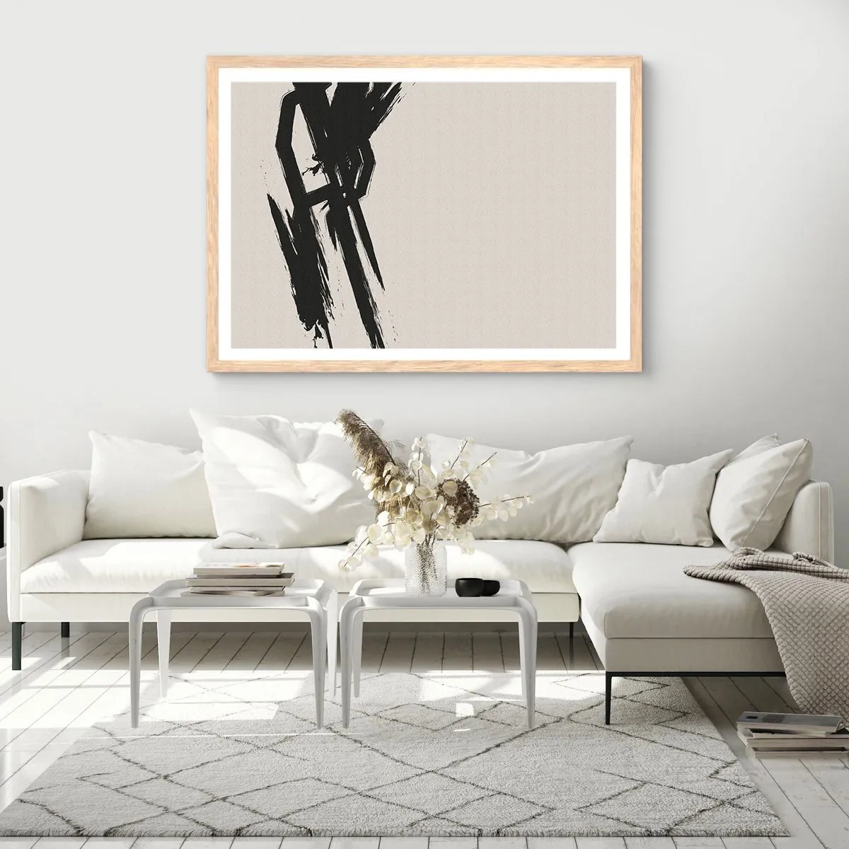 Poszter világos tölgy keretben - Megállíthatatlan lendület - 100x70 cm