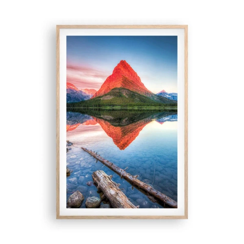 Poszter világos tölgy keretben - Forróság és hideg - 61x91 cm