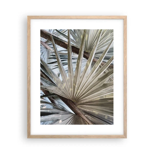 Poszter világos tölgy keretben - Legyező a trópusokon - 40x50 cm