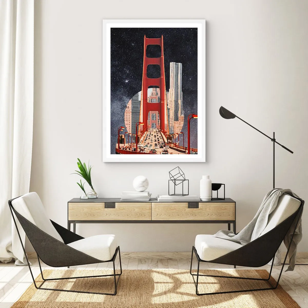 Poszter fekete keretben - Mindig a középpontban - 40x50 cm