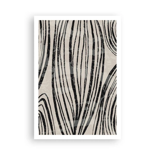 Poszter - Vonalak csobbanása - 70x100 cm