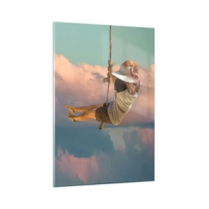 Üveg kép - Szórakozás a fellegekben - 80x120 cm