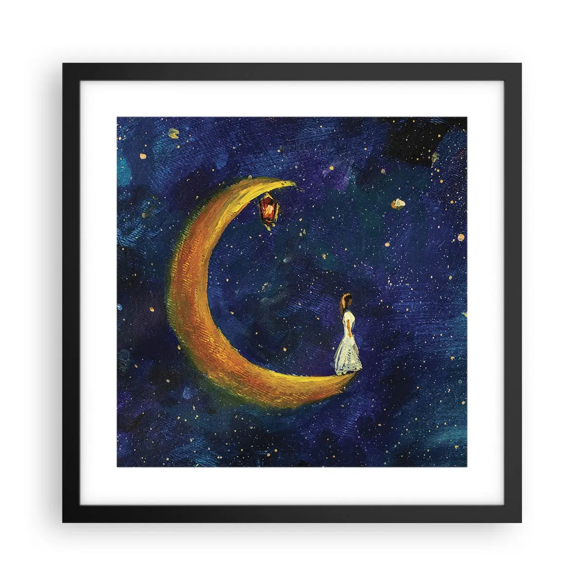 Poszter fehér keretben - A világ hívása - 40x40 cm