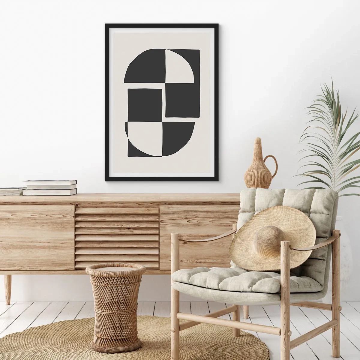 Poszter fehér keretben - Antitézis – szintézis - 40x50 cm