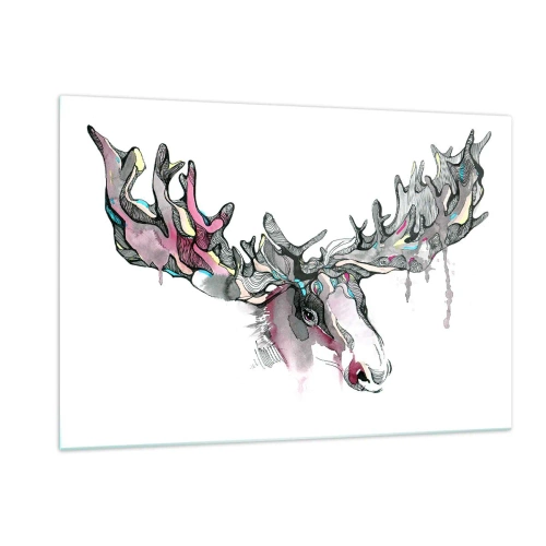 Üveg kép - Az erdei király koronája - 120x80 cm