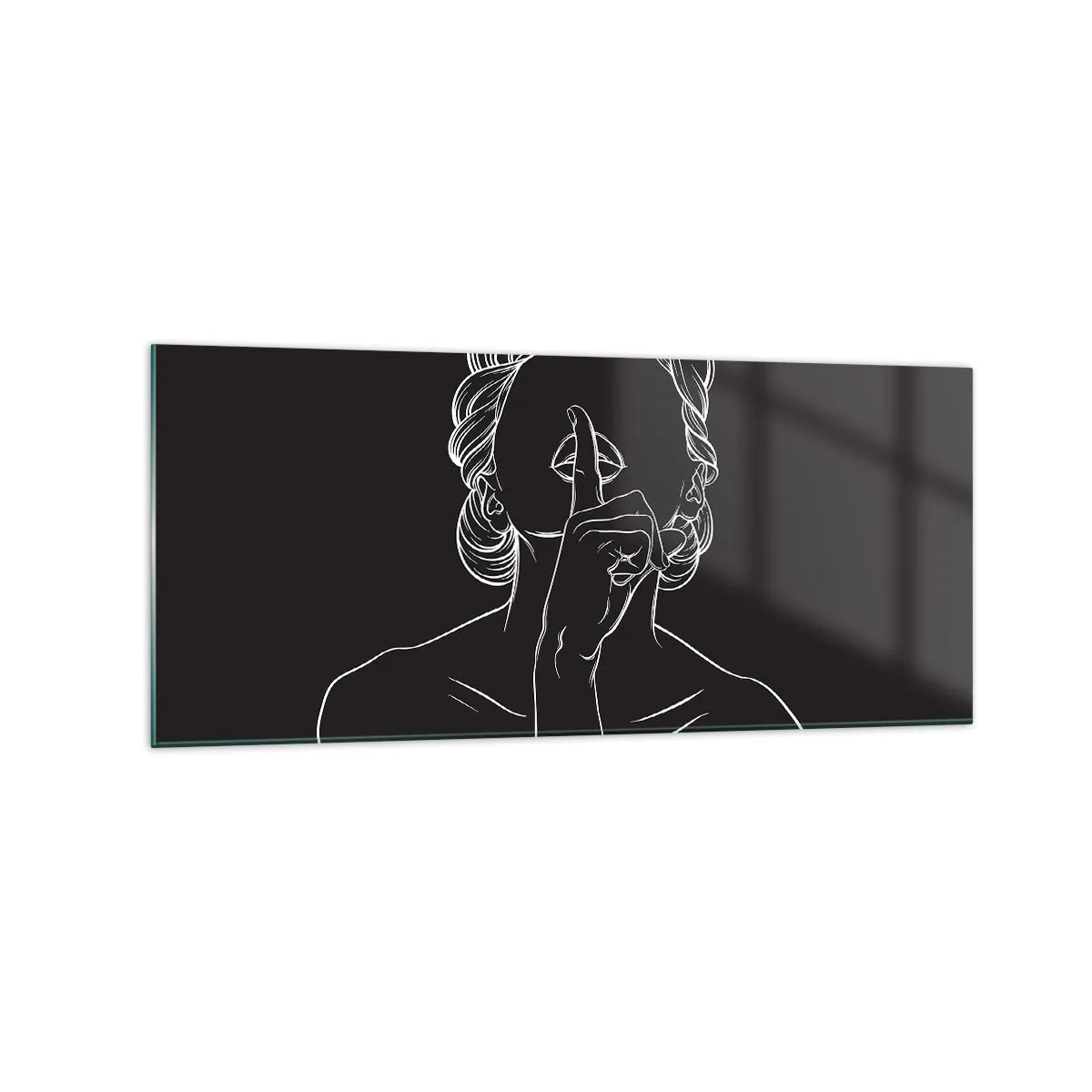 Üveg kép - A szépség csendben virágzik - 120x50 cm