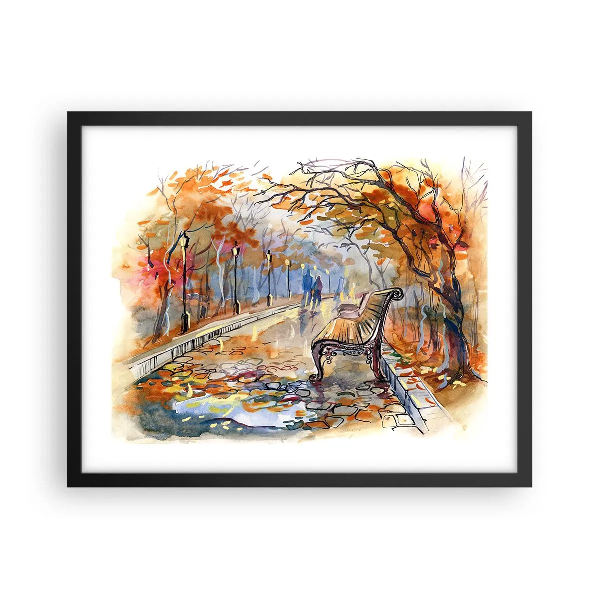 Poszter fehér keretben - Kiránduljunk együtt az őszbe - 50x40 cm