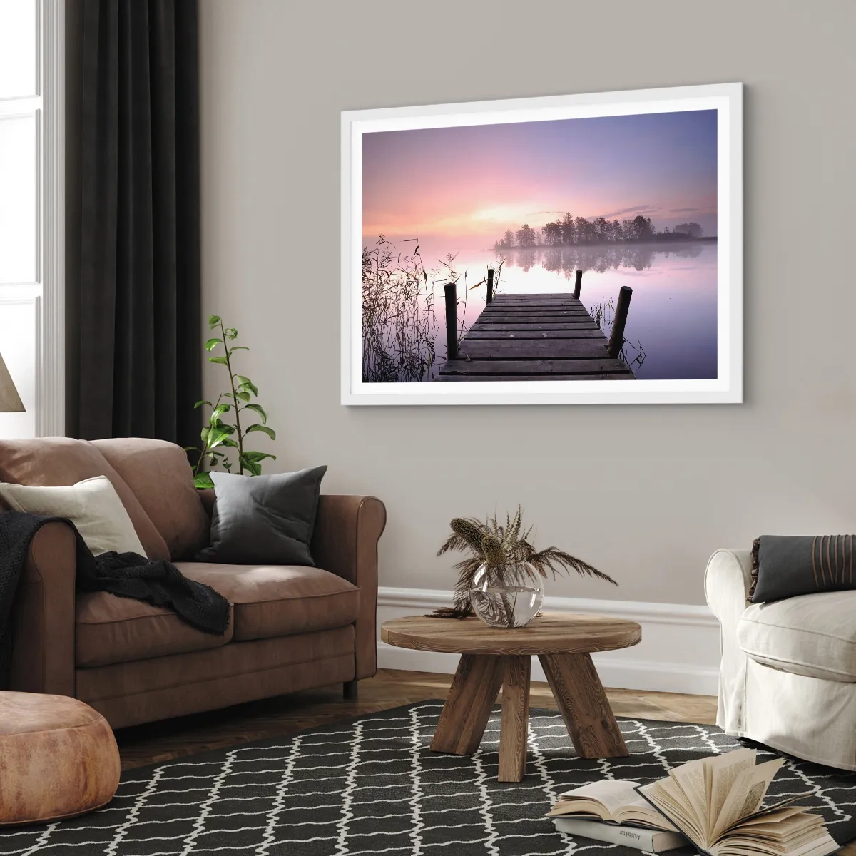 Poszter fekete keretben - A lila ködből... - 91x61 cm
