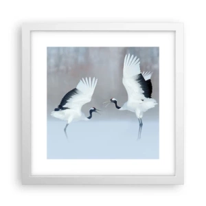 Poszter fekete keretben - Tánc a ködben - 30x30 cm