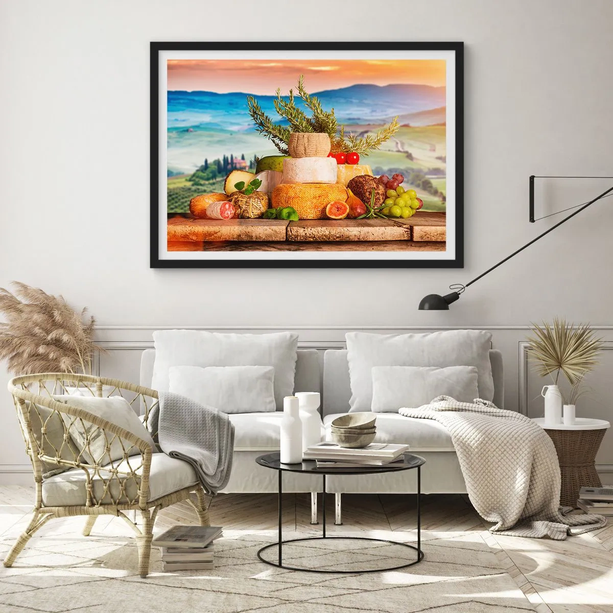 Poszter fehér keretben - Az olasz életöröm - 91x61 cm