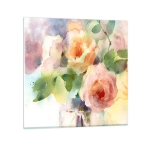 Üveg kép - Gyengéd, mint az akvarell - 60x60 cm