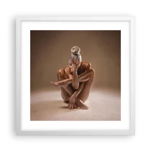 Poszter fekete keretben - A test és a lélek egysége - 40x40 cm