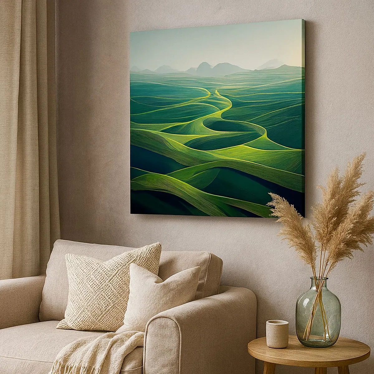 Vászonkép - Zöld völgyekben - 30x30 cm