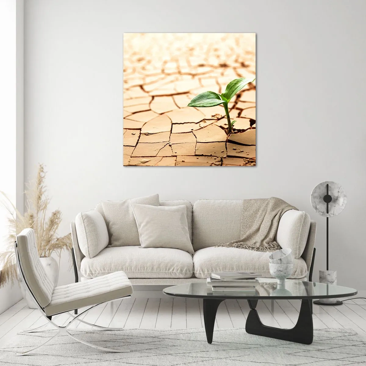 Üveg kép - Az élet fékezhetetlen ereje - 30x30 cm