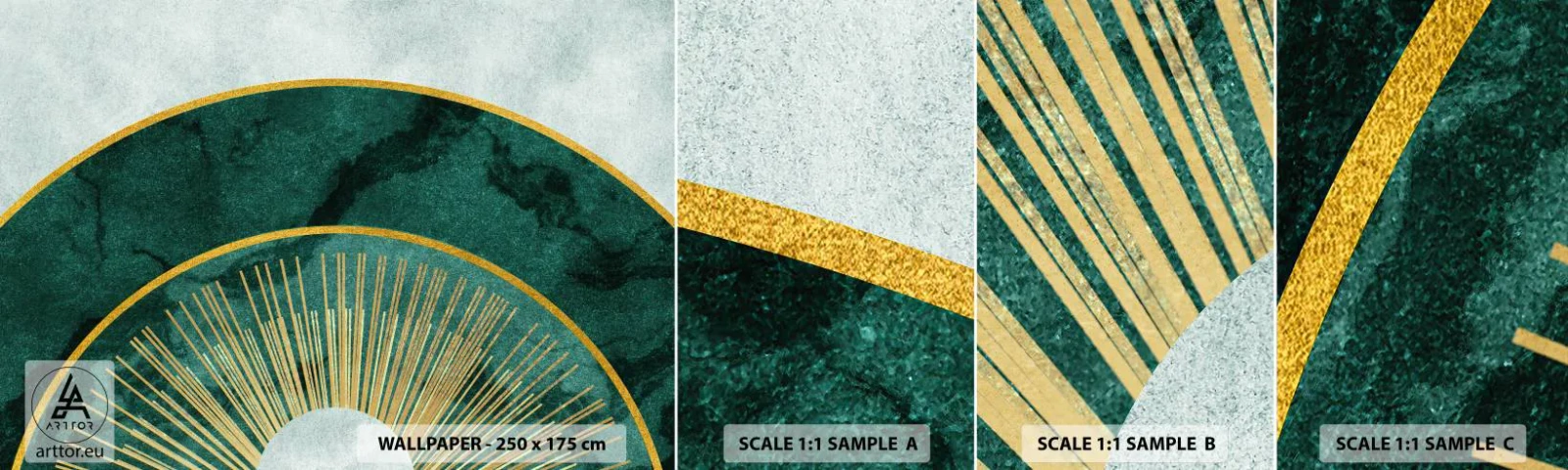 Fotótapéta Minta Standard Eco - Egy másik naprendszer - Art Deco, Modern, Absztrakció - 100x30 cm