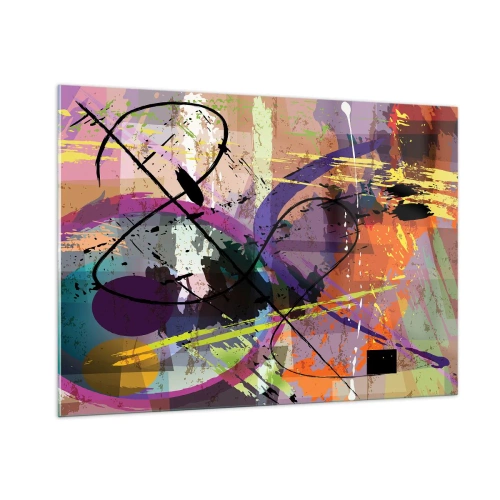 Üveg kép - Mehet egyenesen előre vagy körbe - 100x70 cm