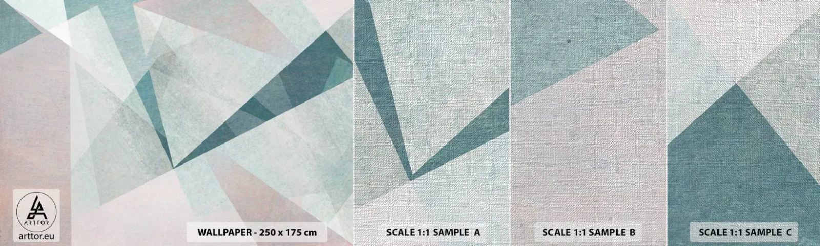 Fotótapéta Minta Premium Canvas - Nyugodtan, de dinamikusan - Absztrakció, Darab, Modern minta - 100x30 cm