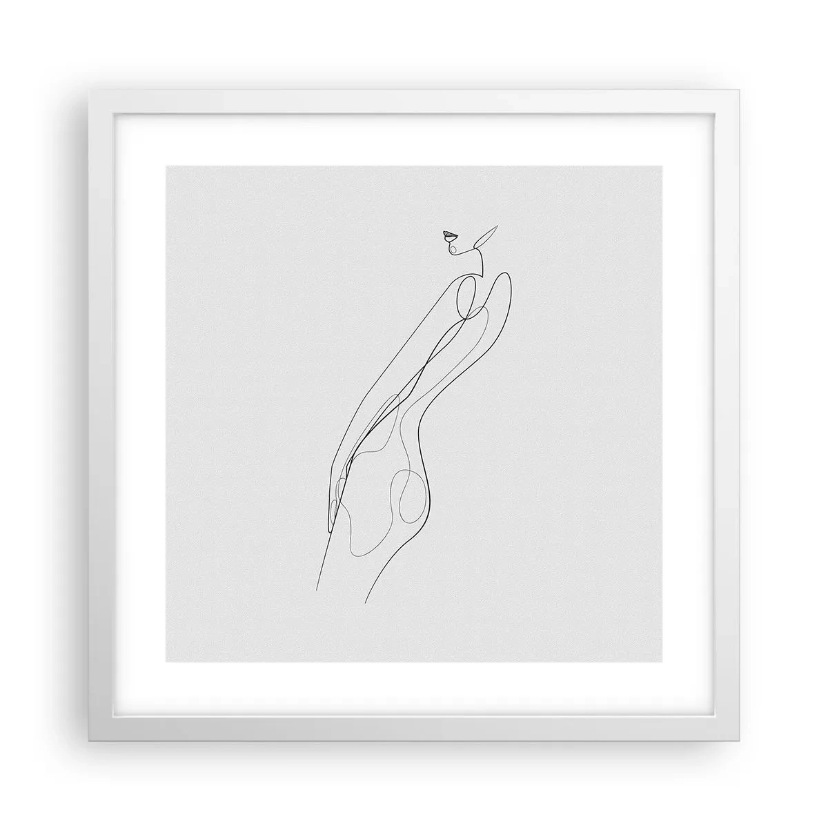 Poszter fekete keretben - Csak egy ígéret - 40x40 cm