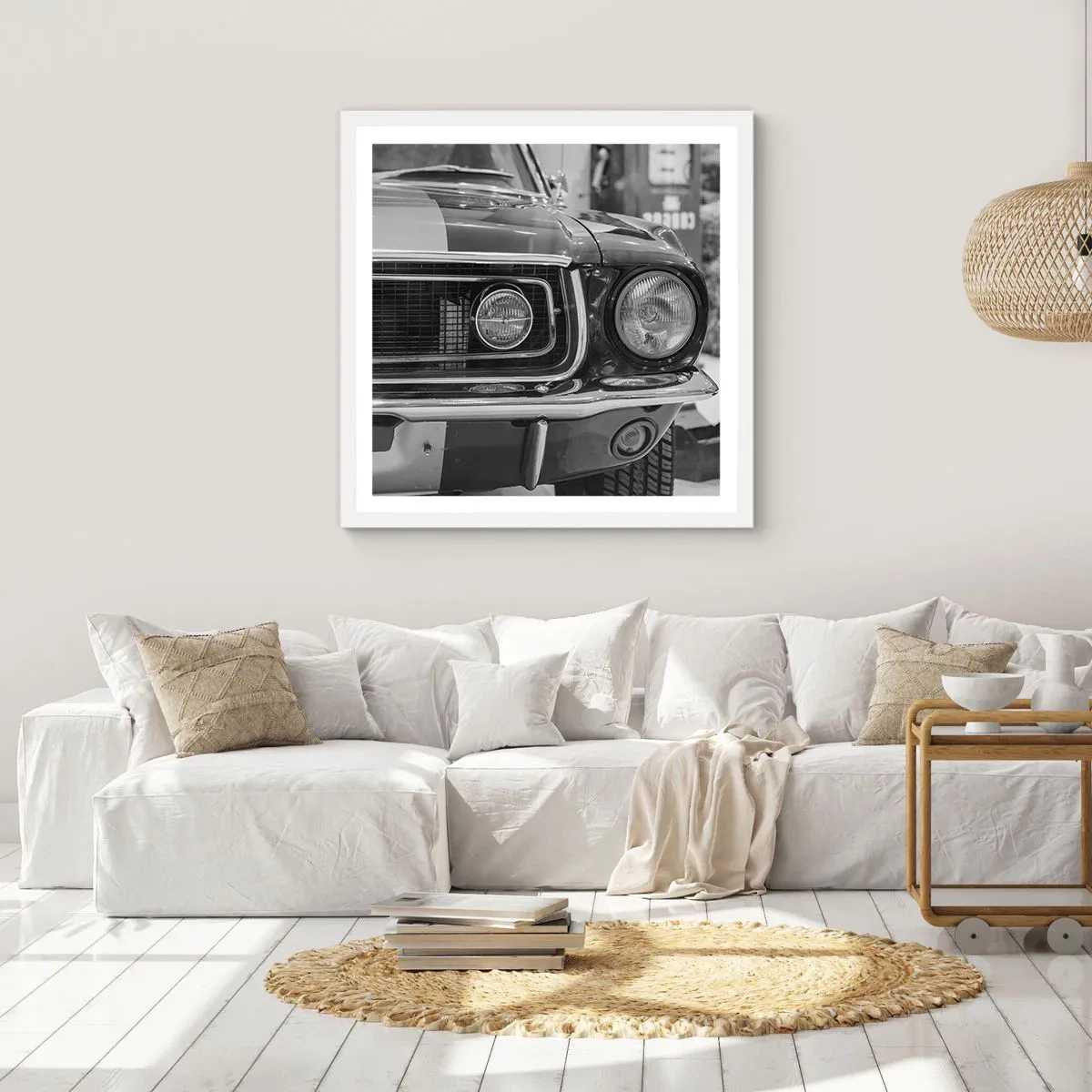 Poszter fekete keretben - Vad utazás - 40x40 cm