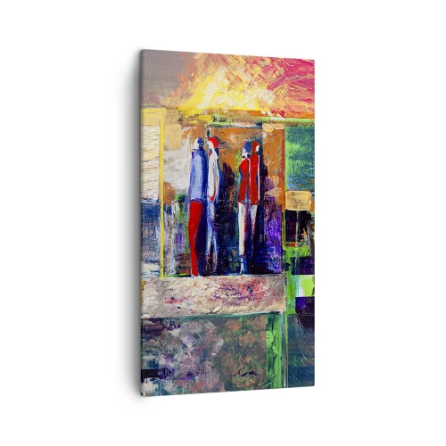 Vászonkép - Kapcsolatok és érzelmek - 45x80 cm