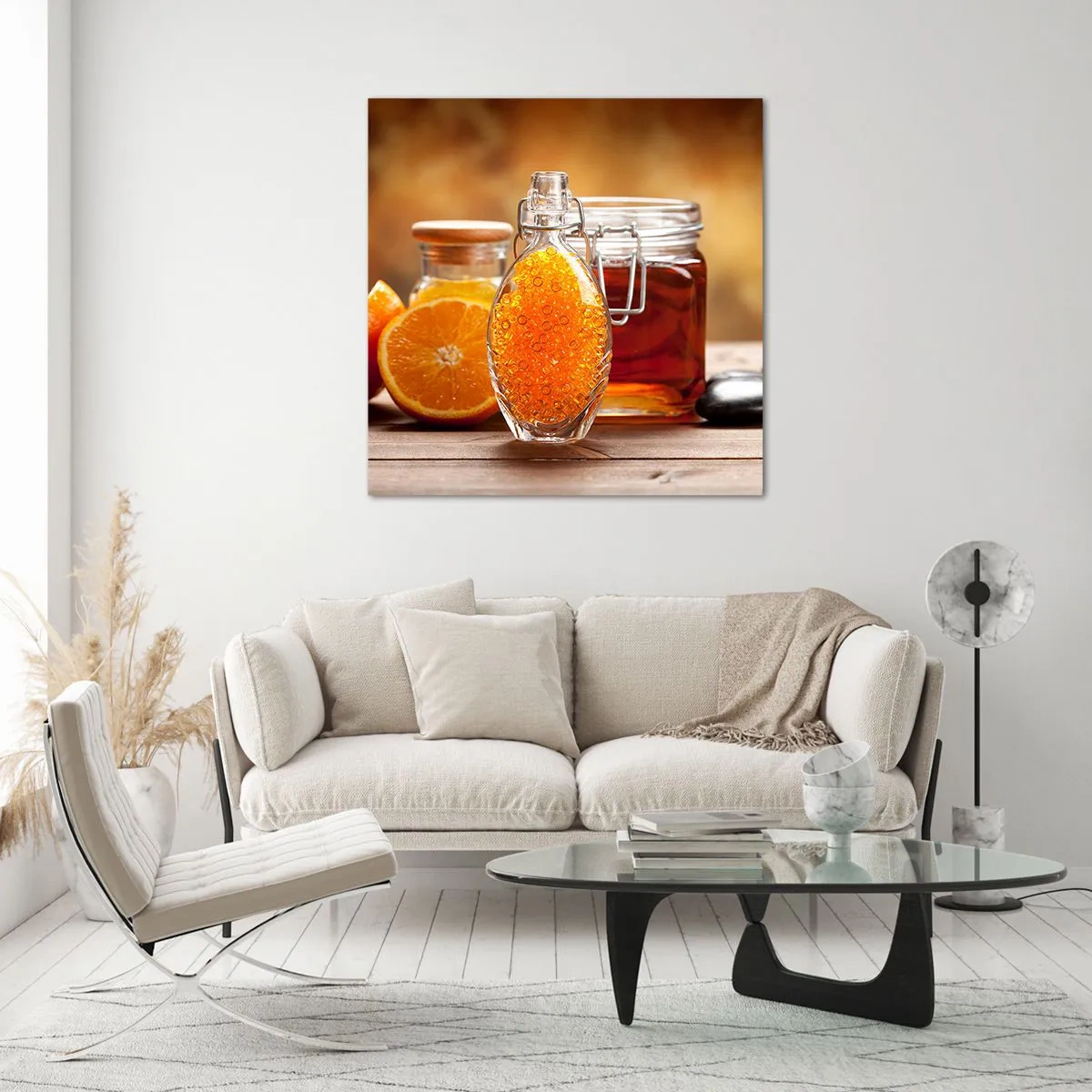 Üveg kép - Napos ízek és aromák - 50x50 cm