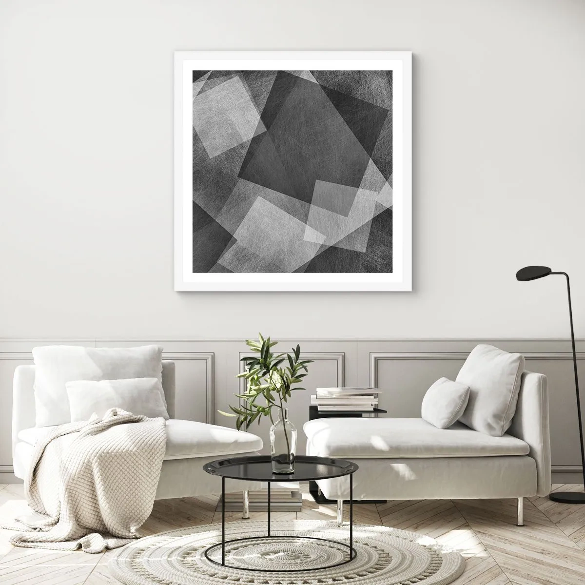 Poszter fekete keretben - A tartósság és a rend örök szimbóluma - 50x50 cm