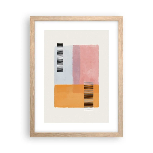 Poszter világos tölgy keretben - Saroktól sarokig - 30x40 cm