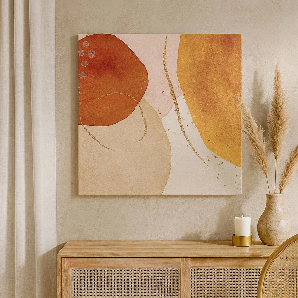 Vászonkép - Gömbölyűség és mozgás - 30x30 cm