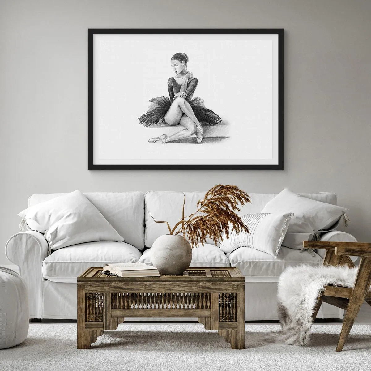Poszter fehér keretben - A tánccal elvarázsolva - 91x61 cm