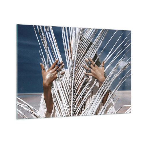 Üveg kép - Sámán asszonya? - 100x70 cm