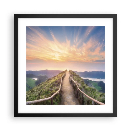 Poszter fehér keretben - Közel az éghez - 40x40 cm