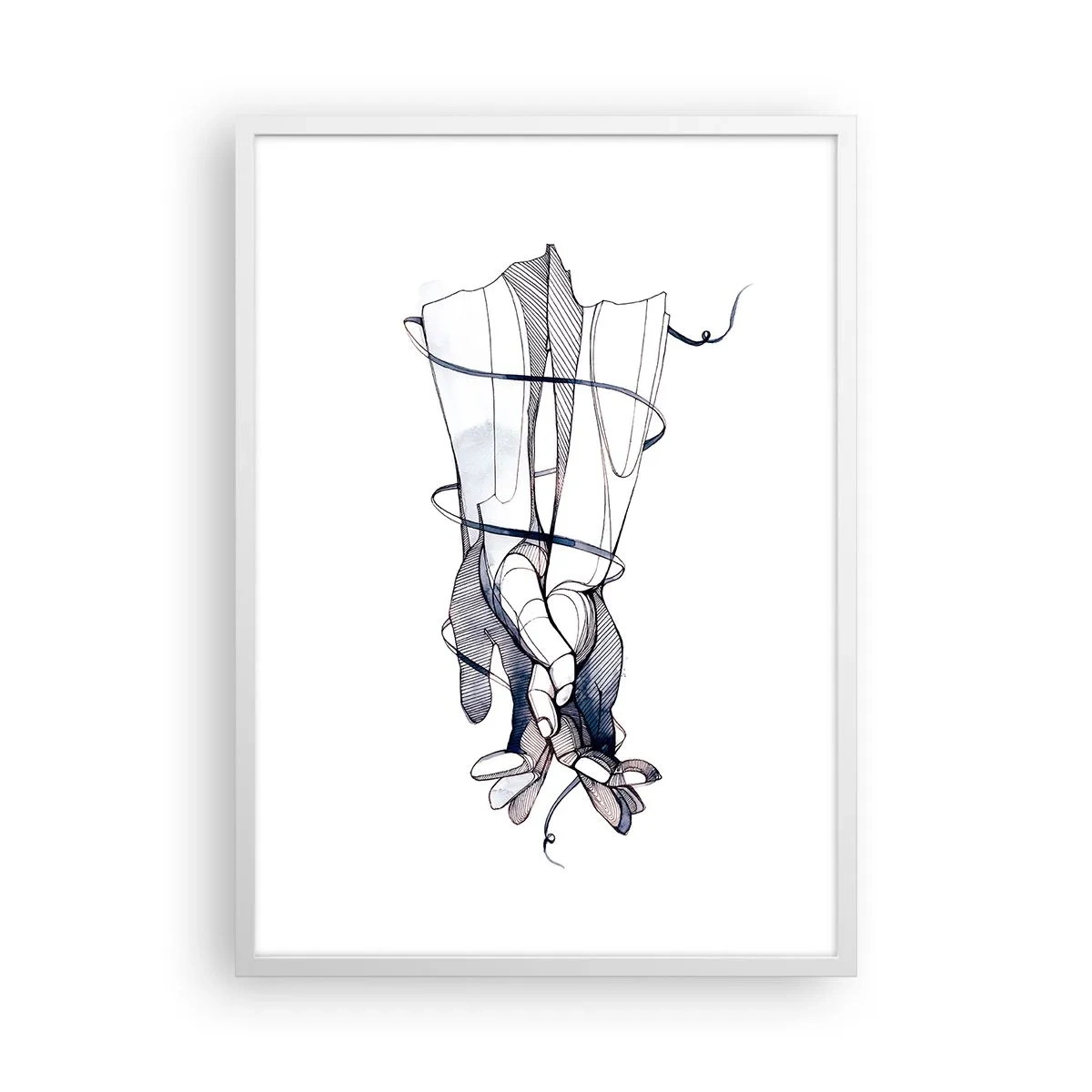 Poszter fekete keretben - Érintés tanulmányozása - 50x70 cm