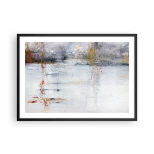 Poszter fehér keretben - A légfüggöny mögött  - 70x50 cm